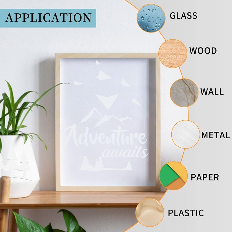 Huaxing Matte White Permanent Vinyl, 30 Pack 12” x 12” for Cricut & Silhouette Cameo Cutters, Crafts, Signs, Scrapbooking, Waterproof, Indoor-Outdoor Use - Image 5